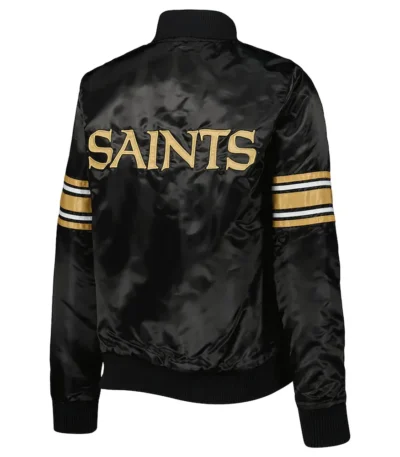 Black Line Up New Orleans Saints Jacket