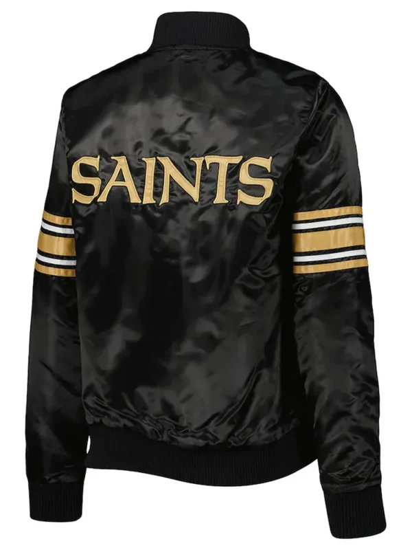 Black Line Up New Orleans Saints Jacket