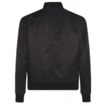 Black Minnesota Wild Lightweight Nylon Bomber Jacket