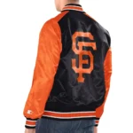 Black-Orange San Francisco Giants Renegade Varsity Satin Jacket