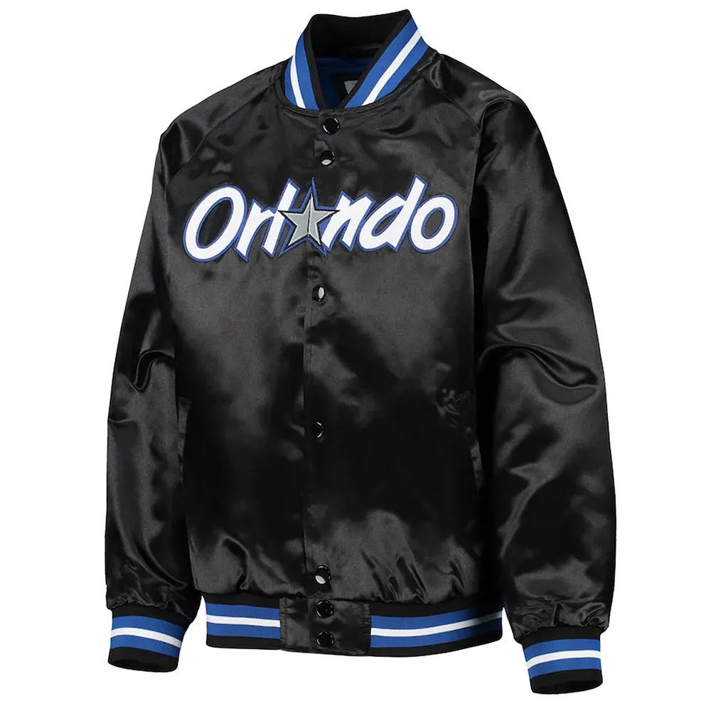 Black Orlando Magic Youth Hardwood Classics Jacket Black Orlando Magic Youth Hardwood Classics Jacket
