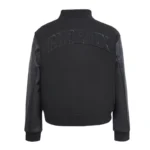 Phoenix Suns Triple Black Varsity Wool-Leather Jacket