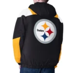 Black Pittsburgh Steelers Charger Half-Zip Pullover Jacket
