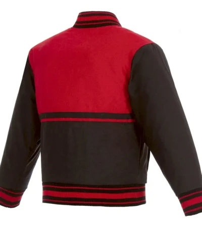 Black-Red New Jersey Devils Youth Poly-Twill Jacket