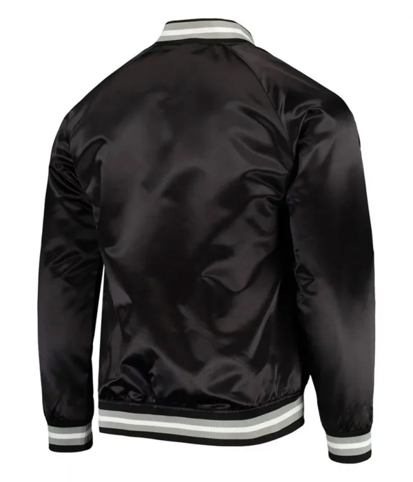 Black San Antonio Spurs Satin Jacket
