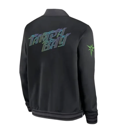 Tampa Bay Rays City Connect Game Time Black Bomber Jacket