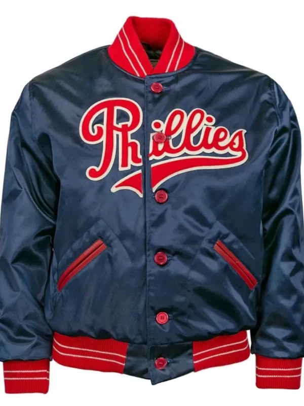 Blue 1937 Philadelphia Phillies Satin Jacket