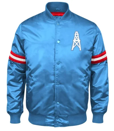 Blue Houston Oilers Retro Jacket