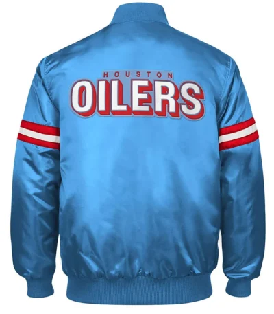 Blue Houston Oilers Retro Jacket