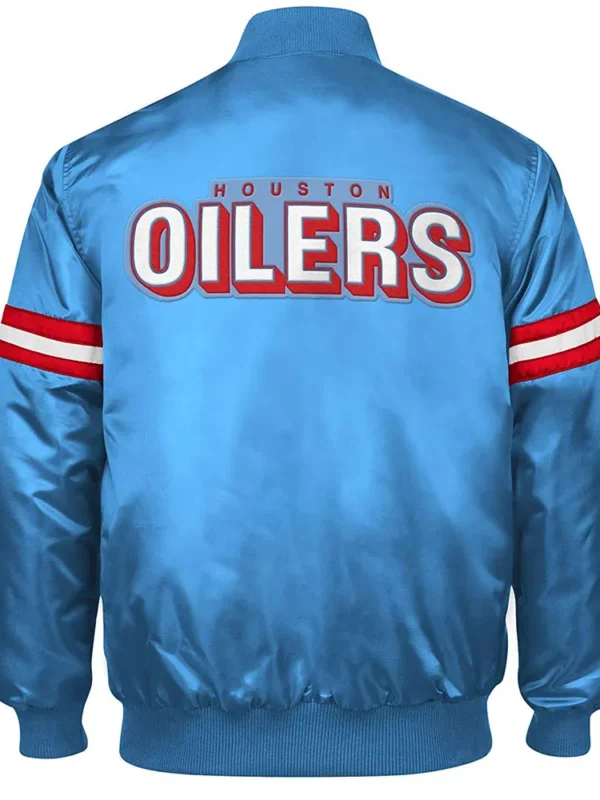 Blue Houston Oilers Retro Jacket