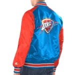Blue/Orange OKC Renegade Varsity Satin Jacket