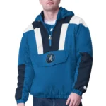 Blue/navy T-Wolves Charger Half-zip Pullover Jacket