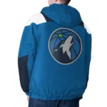 Blue/navy T-Wolves Charger Half-zip Pullover Jacket