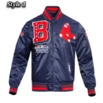 Boston Red Sox Mashup Classic Rib Satin Jacket