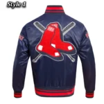 Boston Red Sox Mashup Classic Rib Satin Jacket