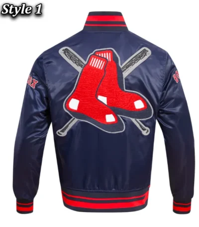 Boston Red Sox Mashup Classic Rib Satin Jacket