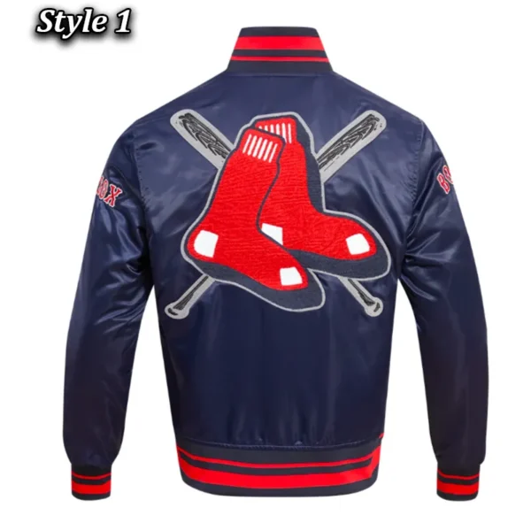 Boston Red Sox Mashup Classic Rib Satin Jacket