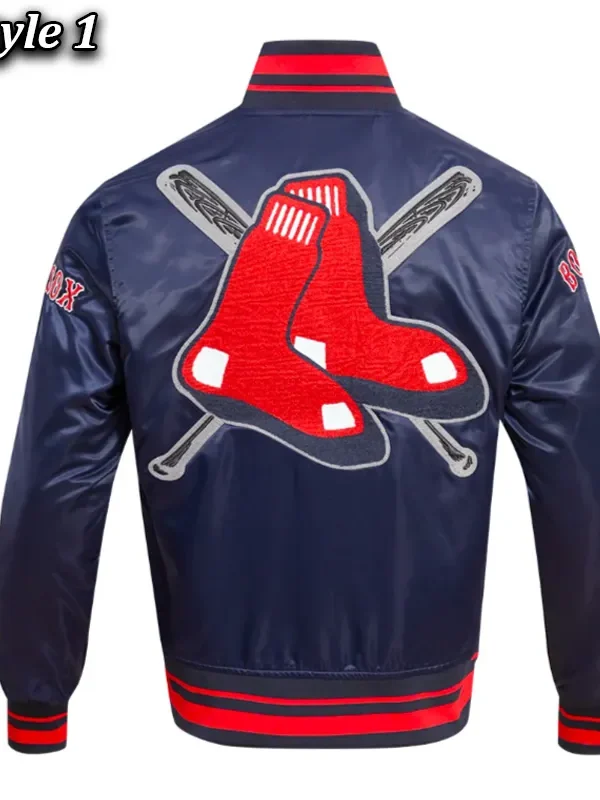 Boston Red Sox Mashup Classic Rib Satin Jacket