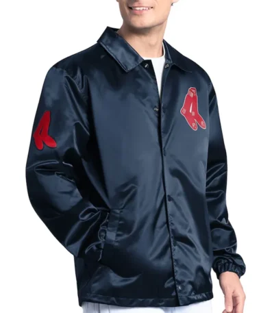 Boston Red Sox Point Man Coaches Navy Jacket