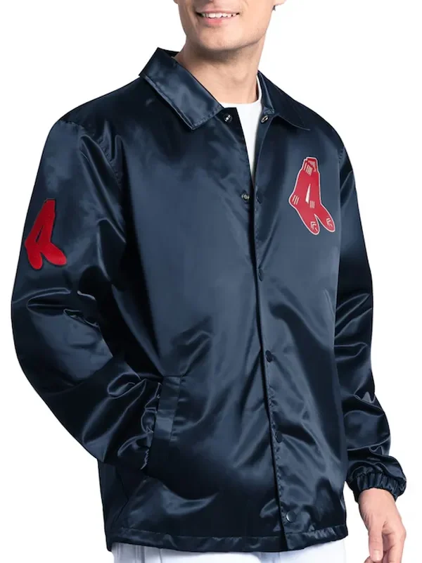 Boston Red Sox Point Man Coaches Navy Jacket