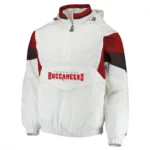 Breakaway Tampa Bay Buccaneers White Half-Zip Jacket
