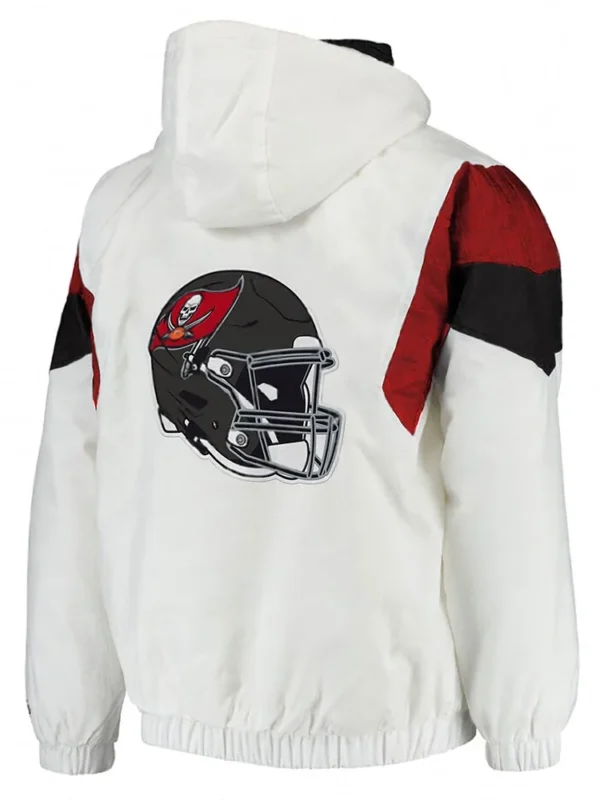 Breakaway Tampa Bay Buccaneers White Half-Zip Jacket