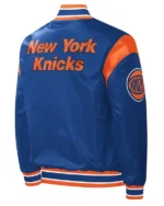 Force Play Ny Knicks Varsity Blue Satin Jacket