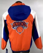 Men Hooded Half Zip Pullover New York Knicks Starter Jacket