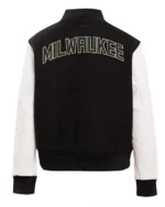Milwaukee Bucks Classic Varsity Wool And Leather Jacket
