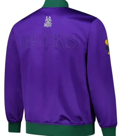 Milwaukee Bucks Og 3.0 Lightweight Purple Satin Jacket
