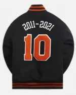 New York Knicks 10 Varsity Wool Black Jacket
