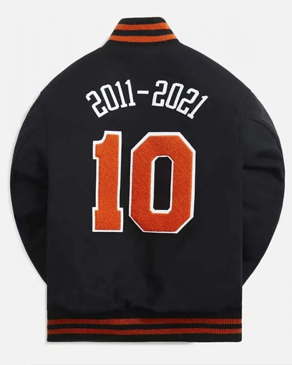 New York Knicks 10 Varsity Wool Black Jacket