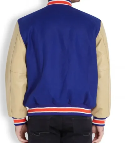 New York Knicks Blue Letterman Jacket Men’s