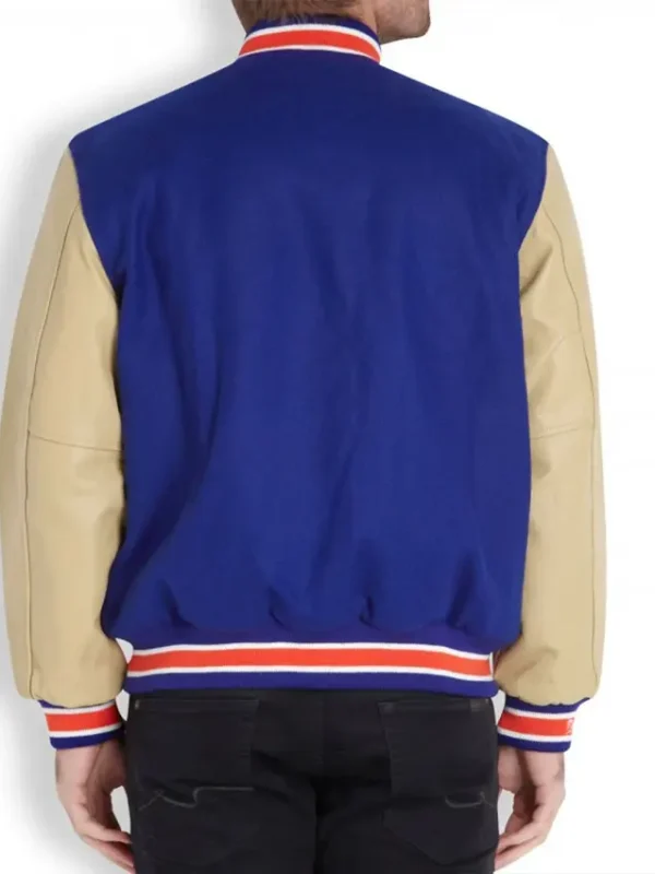 New York Knicks Blue Letterman Jacket Men’s