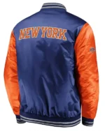New York Knicks Iconic Tackle Blue And Orange Jacket