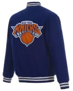 New York Knicks Varsity Wool Royal Blue Jacket