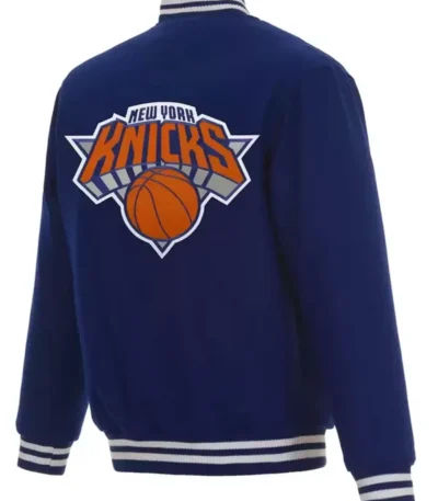 New York Knicks Varsity Wool Royal Blue Jacket