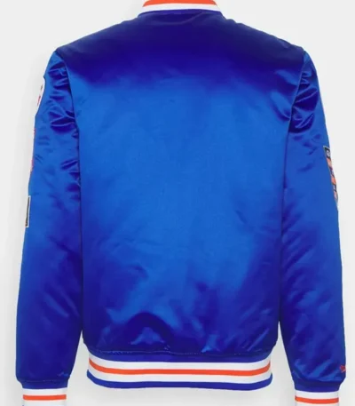 Ny Knicks Champ City Training Royal Blue Satin Jacket