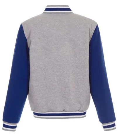 Ny Knicks Gray And Royal Varsity Wool Jacket