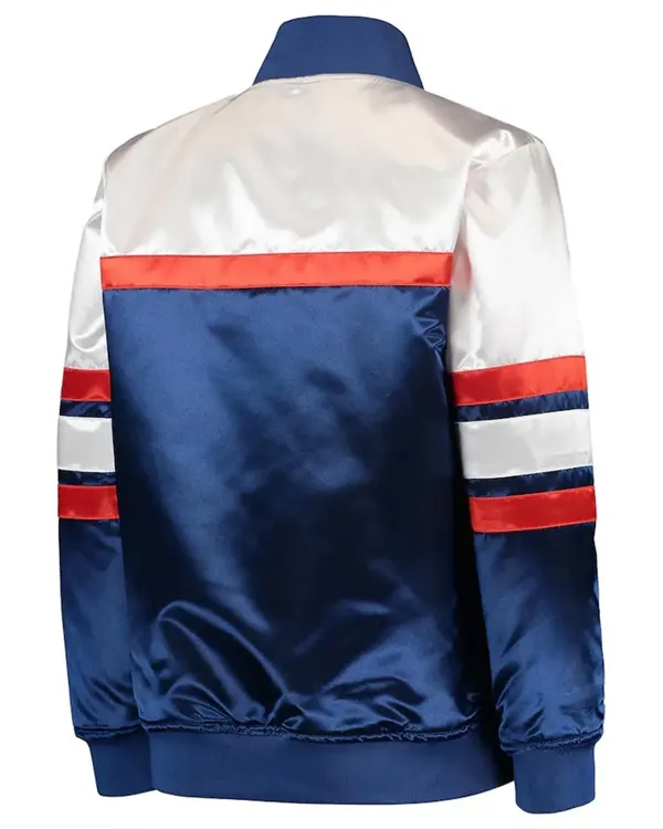 Ny Knicks Hardwood Classics Blue And White Jacket