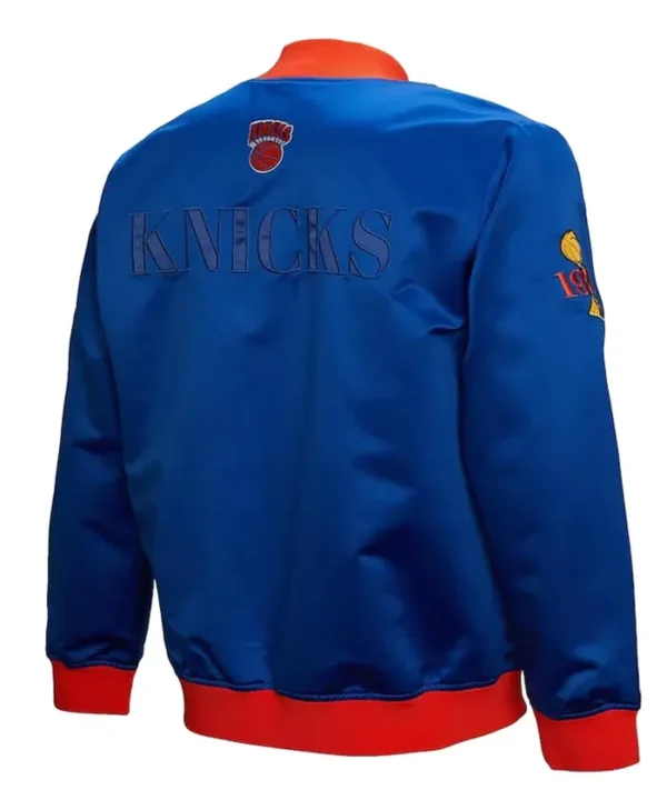 Ny Knicks Og 3.0 Blue Satin Jacket