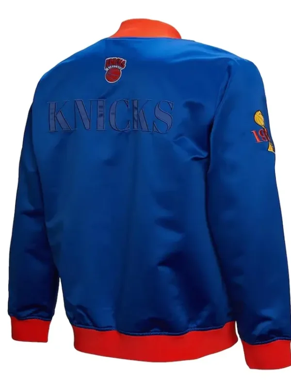 Ny Knicks Og 3.0 Blue Satin Jacket