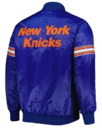 Ny Knicks Pick & Roll Blue Satin Jacket