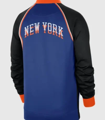 Ny Knicks Showtime Black And Blue Varsity Jacket