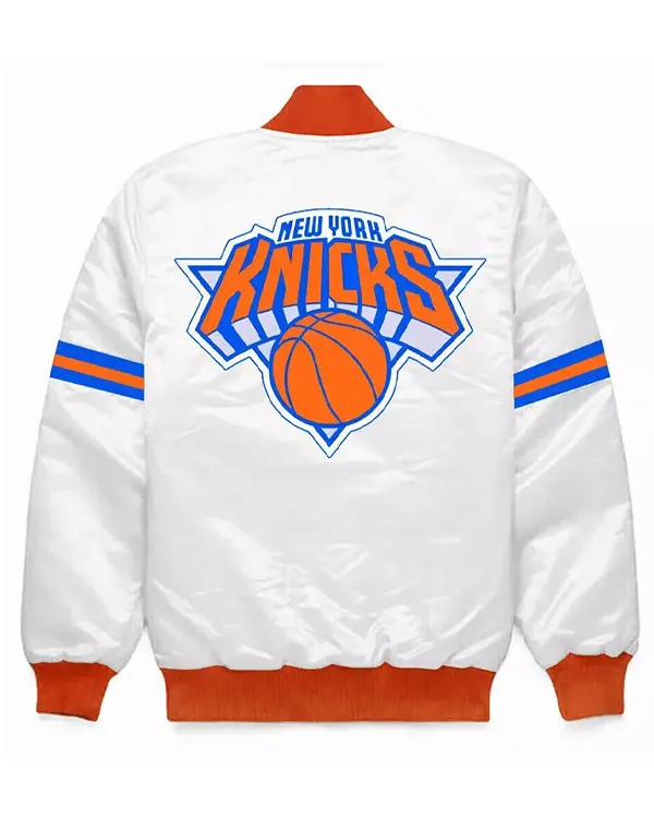 Ny Knicks Striped Bomber Jacket