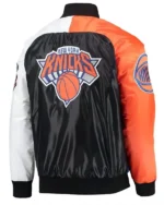 Ny Knicks Tricolor Remix Blue Orange White Jacket