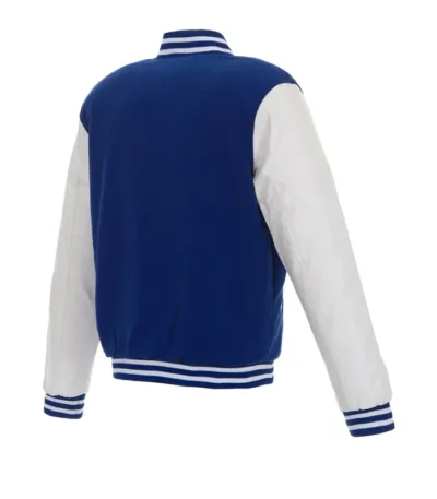 Ny Knicks White And Blue Varsity Jacket