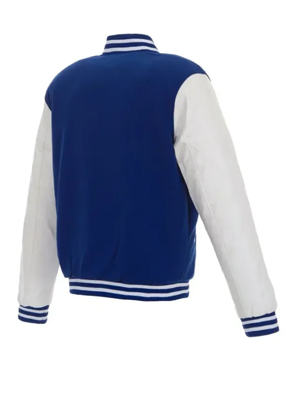 Ny Knicks White And Blue Varsity Jacket