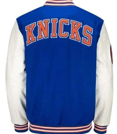 Prospect Ny Knicks Blue And White Varsity Jacket