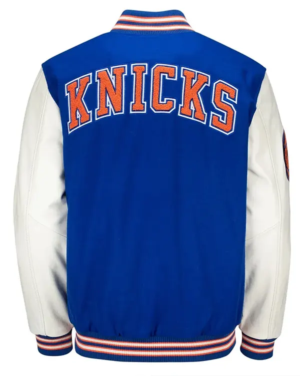 Prospect Ny Knicks Blue And White Varsity Jacket
